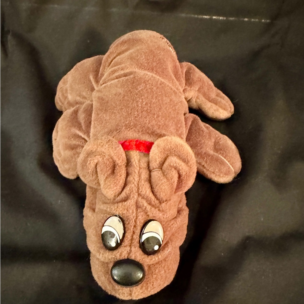 Adorable Brown Plush Dog Toy